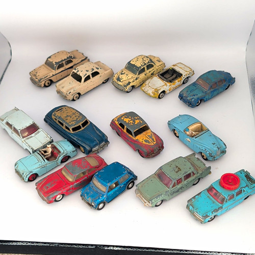 Vintage diecast cars job lot - cars,