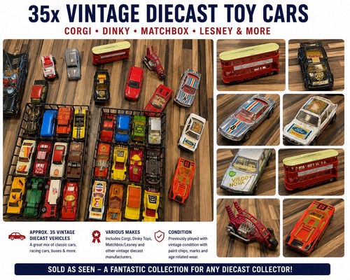 35x vintage diecast - diecast, cars