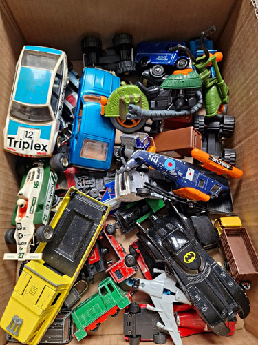 Vintage toy cars job lot - vintage,