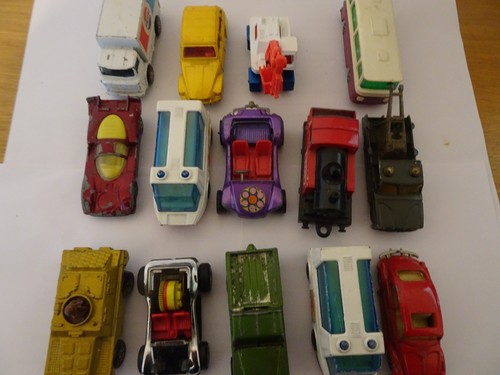 Large vintage diecast toy car - vintage,