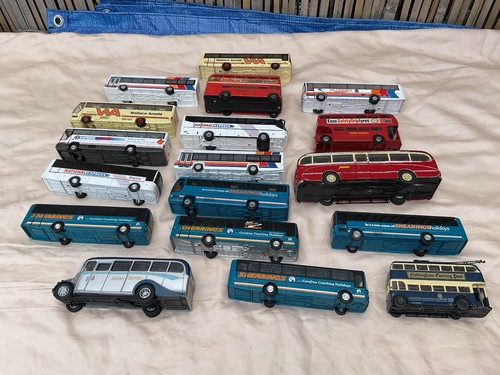 Joblot playworn diecast buses - playworn,
